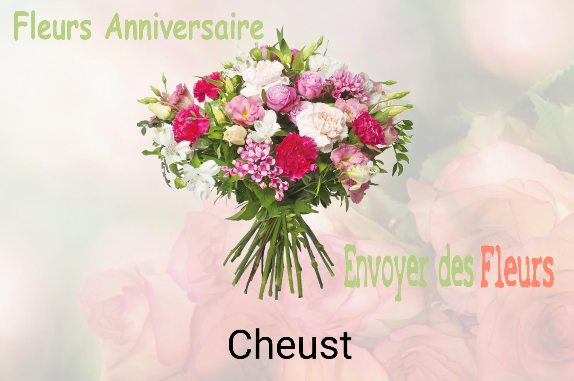 Bouquet de fleurs d’anniversaire livré à Cheust
